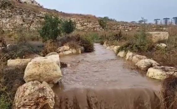 שטפונות בערבה; זרימות אדירות בנגב. צפו