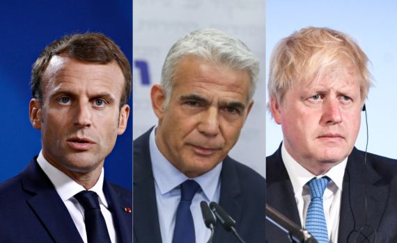 לקראת שיחות הגרעין: לפיד ייפגש עם ג'ונסון ומקרון