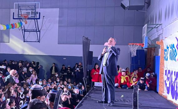 עזרא חגגו שבת ארגון; ראש עיריית ירושלים הגיע לברך