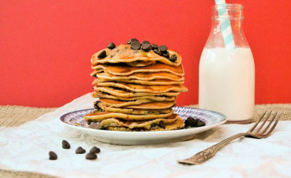 זמן להתפנק: פנקייק שוקולד צ'יפס טבעוני