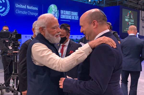 לראשונה: בנט ונשיא הודו נפגשו בוועידת האקלים