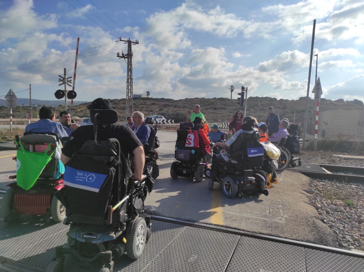 מחאת הנכים: הרכבת שוב נחסמת