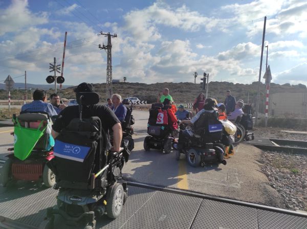 מחאת הנכים: הרכבת שוב נחסמת