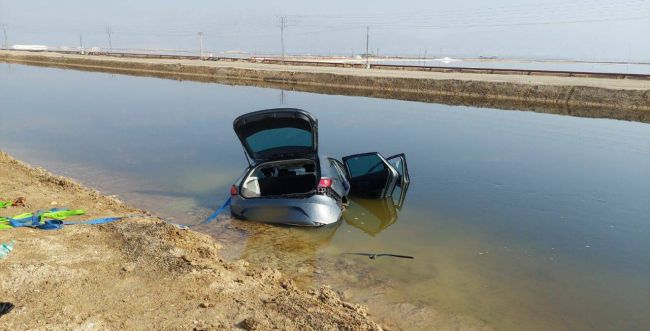 אסון בים המלח: נהג סטה מהכביש, נפל למים ונהרג