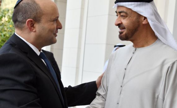 פגישה ראשונה של ראש ממשלה ישראלי באמירויות