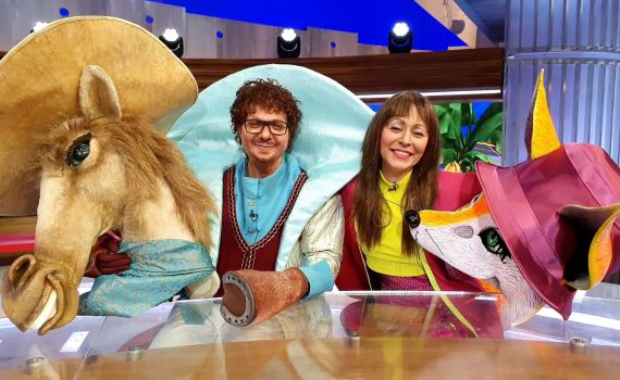 הזמר במסכה: חני נחמיאס ומשה דץ בהבהרה