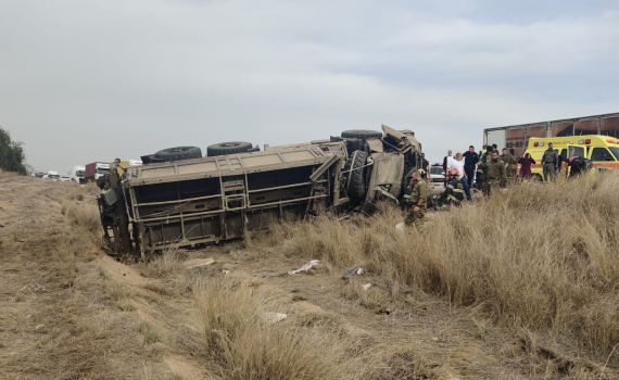 צה"ל אישר: שני חיילים נפצעו בתאונה בכביש 6