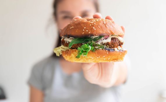 גם בריא וגם טעים: המבורגר טבעוני