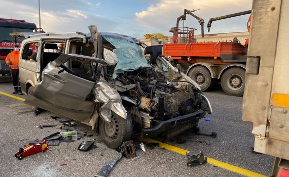 תאונה קטלנית בכביש 6: הרוגה וחמישה פצועים