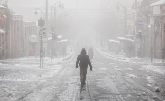 השלג יתפשט; קור קיצוני, גשם וברד: תחזית מזג אוויר