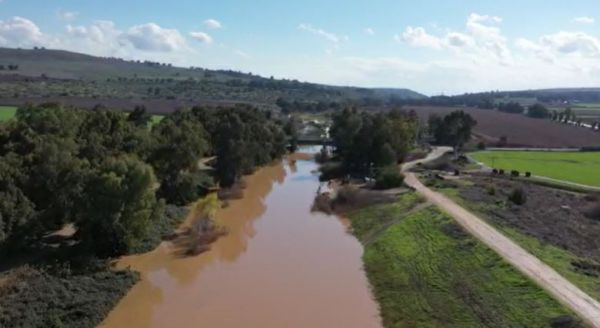 80 קוב לשניה | מרהיב: נהר הירדן עלה על גדותיו. צפו