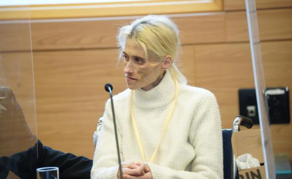 קארין באומן בכנסת: "אני מפחדת לאבד את החיים"