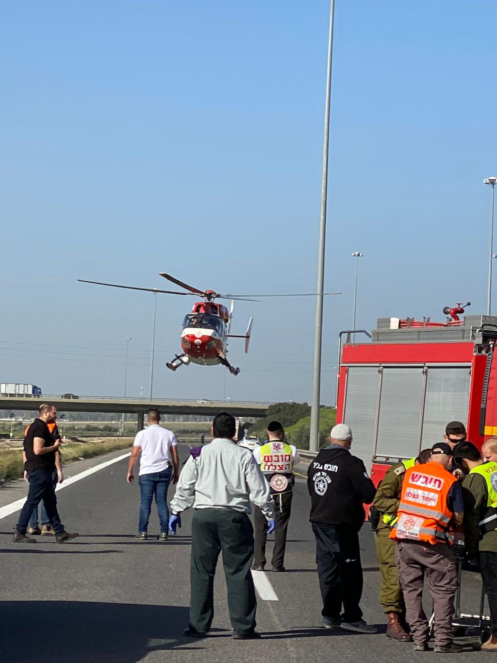 כביש 6: נהג רכב נפצע קשה בתאונה סמוך למחלף שורק