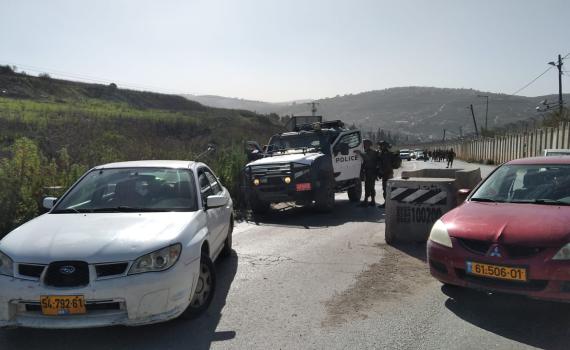 הצבא והמשטרה חוסמים את הכניסה לחומש