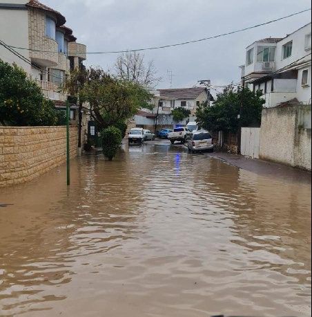 גשמים בכל הארץ: הצפות בערים במישור החוף