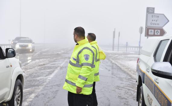 השלג כבר פה: אלה הכבישים החסומים