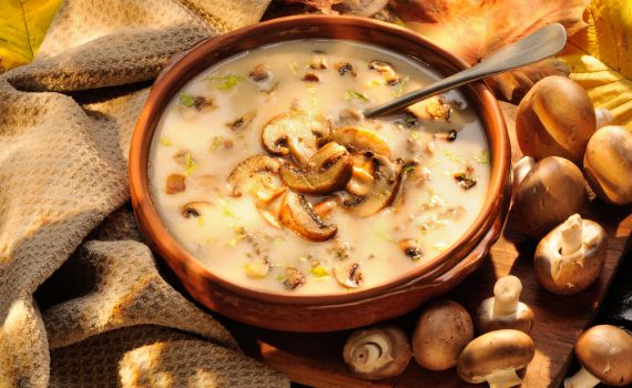חורפי ומנחם: מתכון למרק פטריות ושמנת