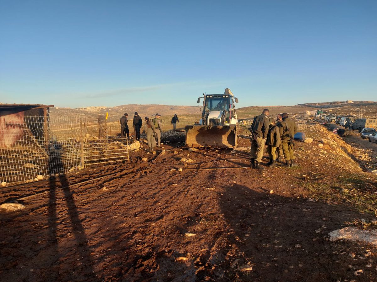 שבוע לאחר סגירת התיק: הרס בגבעת מעלה אהוביה