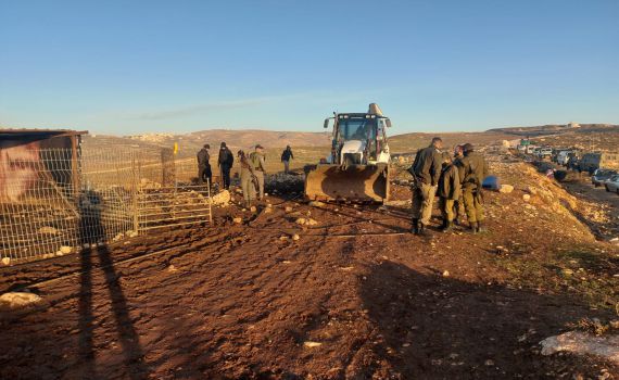 שבוע לאחר סגירת התיק: הרס בגבעת מעלה אהוביה