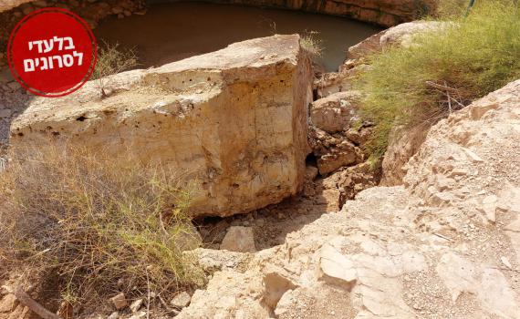 נס בנחל ערוגות: סלע ענק נפל על קבוצת מטיילים