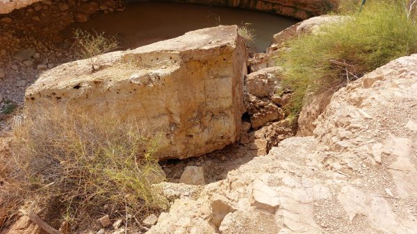 נס בנחל ערוגות: סלע ענק נפל על קבוצת מטיילים