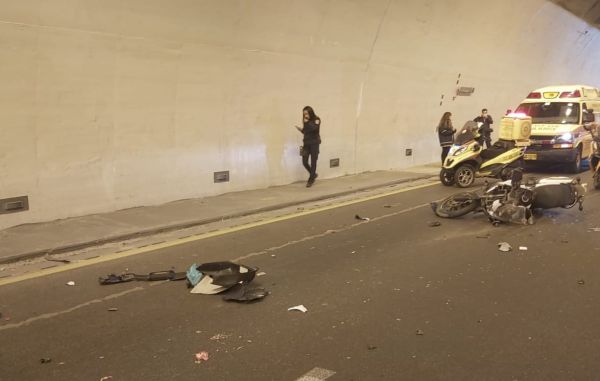 תאונה קטלנית במנהרת הראל: רוכב אופנוע נהרג