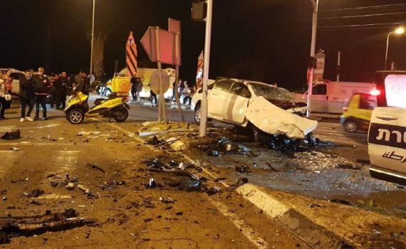 תאונה קשה בטבריה: 4 פצועים הועברו לאשפוז