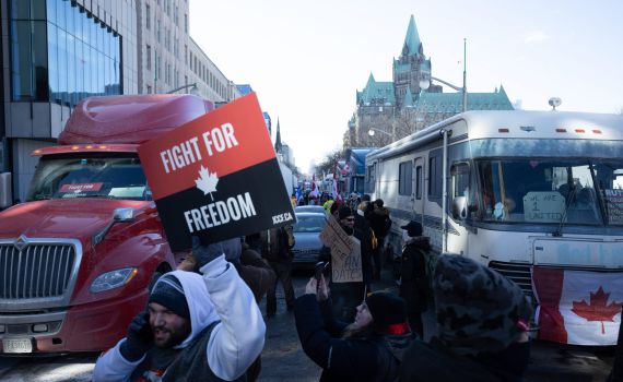 עימותים קשים בקנדה בין המשטרה למפגיני הקורונה
