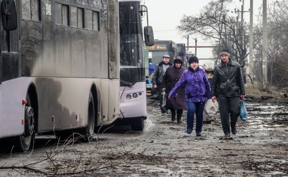 הגבול בין פולין לאוקראינה הפך למחנה פליטים