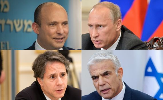 בנט ופוטין שוחחו, לפיד ייפגש עם בלינקן