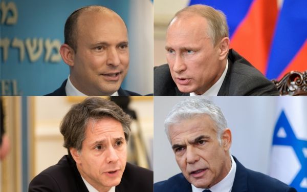 בנט ופוטין שוחחו, לפיד ייפגש עם בלינקן