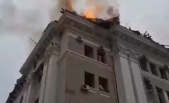 דיווח על ירי רוסי על שדה התעופה באודסה