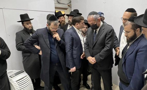 נתניהו הגיע להיפרד בביתו של הרב קנייבסקי