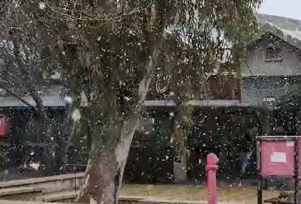 מרהיב: שלג כבד יורד כעת בצפון רמת הגולן