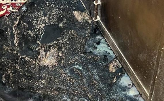 חשד להצתת מסגד בכפר זיתא, ליד אריאל בשומרון