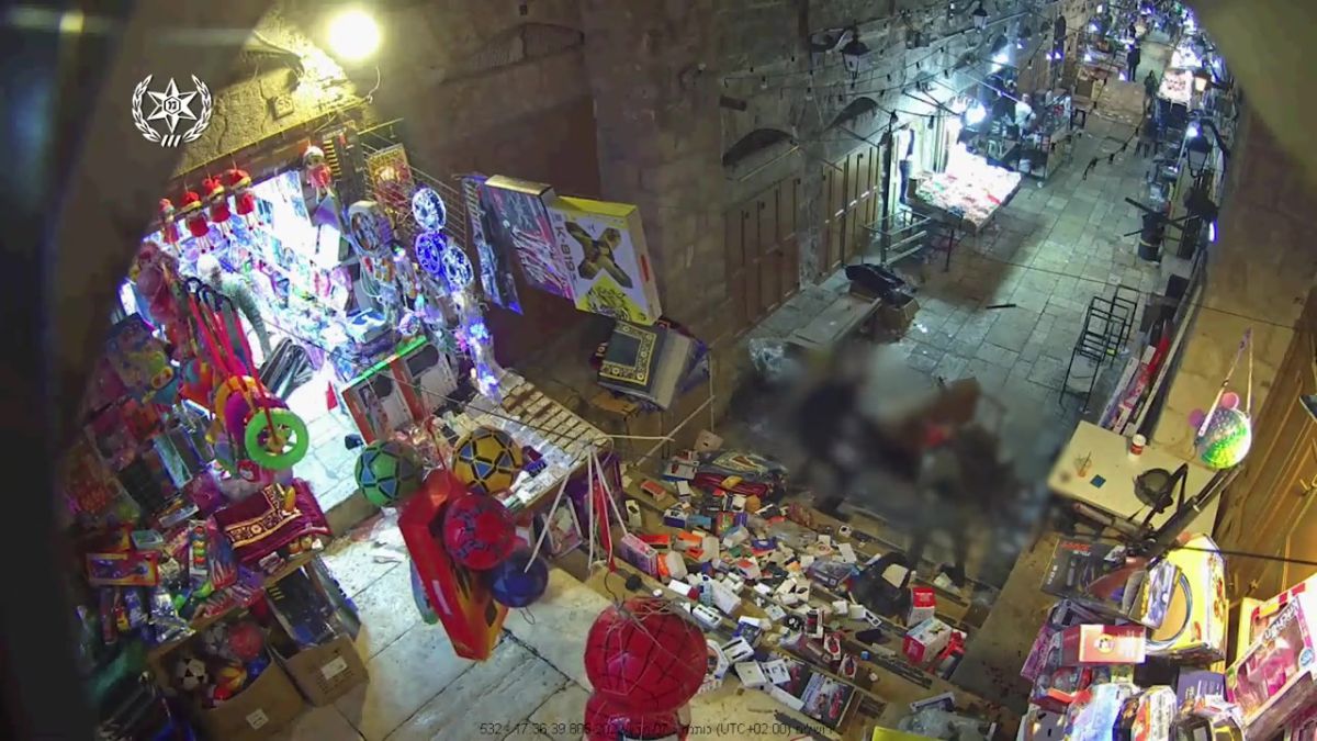 השוטר נאבק במחבל הדוקר; שוטר שני מגיע ומחסל. צפו