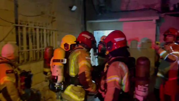 שריפה פרצה בבניין של אליעזר ברלנד בירושלים