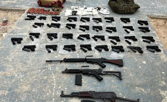 סוכל ניסיון הברחת נשק מירדן במיליוני שקלים