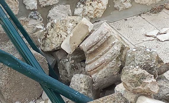 נבחנת פגיעה ארכיאולוגית בהר ע"י פורעים מוסלמים