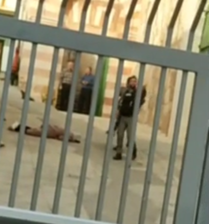 מערת המכפלה: קצין מג"ב נפצע קל מדקירת מחבלת