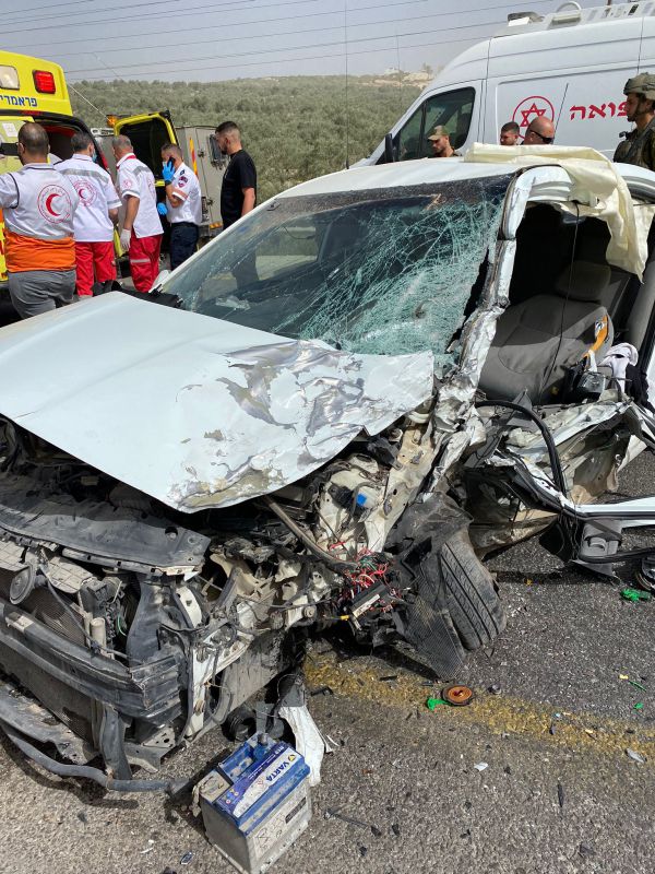 תאונת דרכים קשה עם לכודים בשומרון