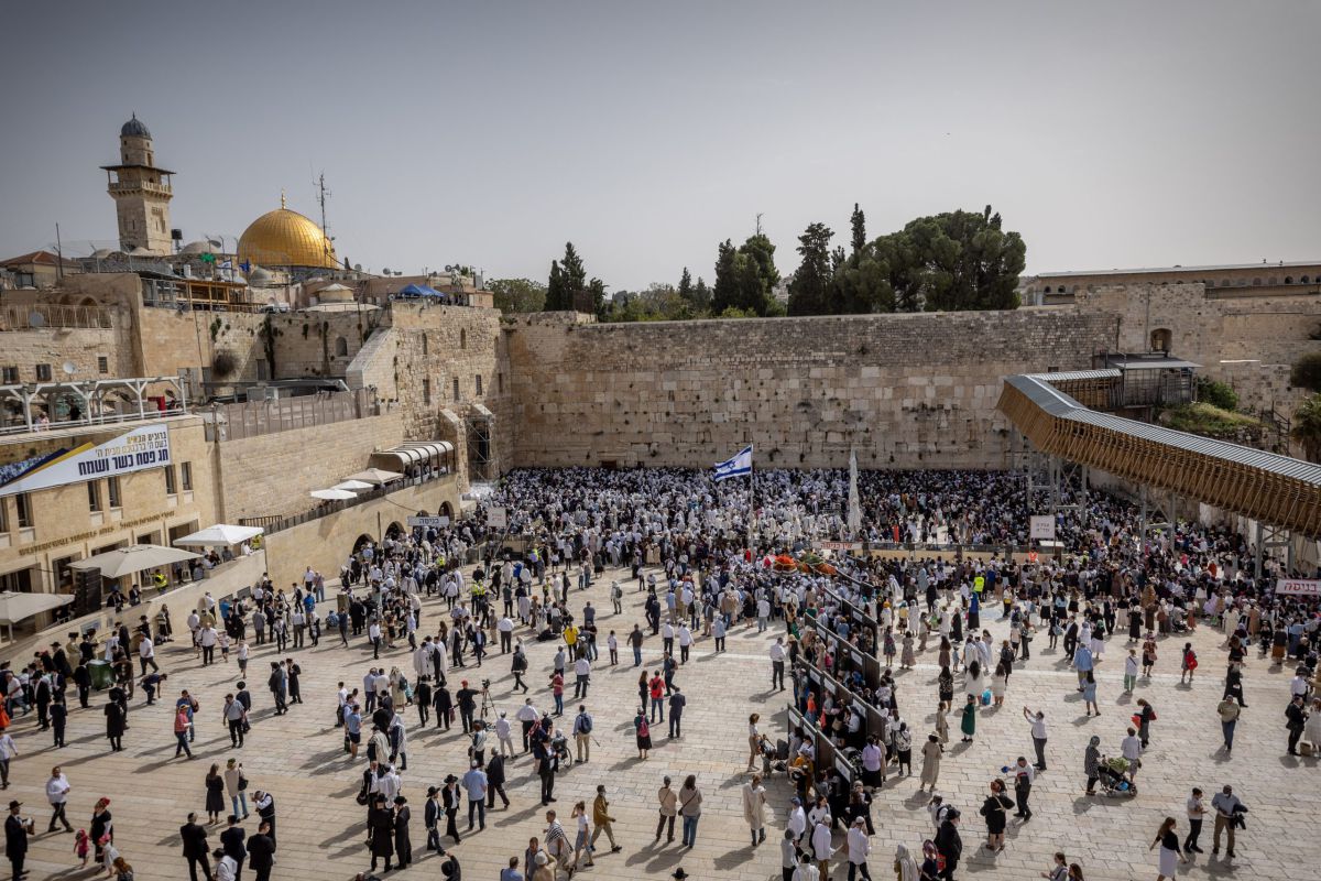 התחדשו העימותים בהר הבית בזמן ברכת הכוהנים