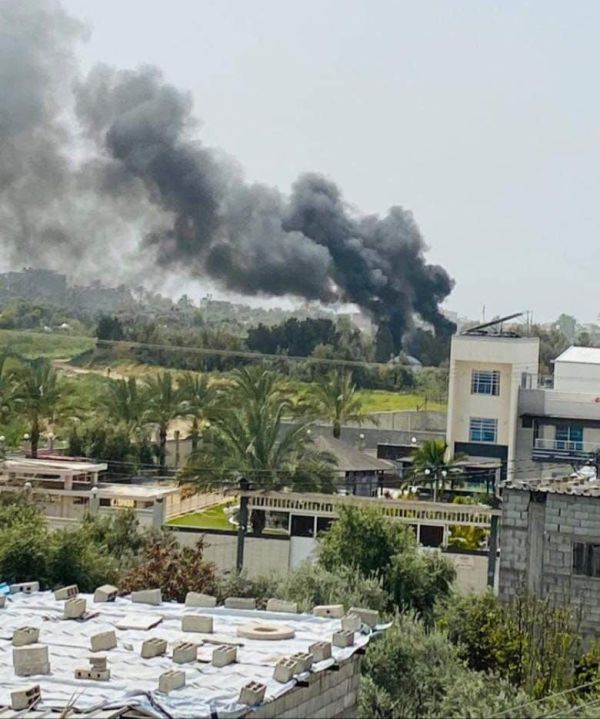 לאחר שיגור כושל: שריפה בבסיס הג'יאהד האיסלאמי