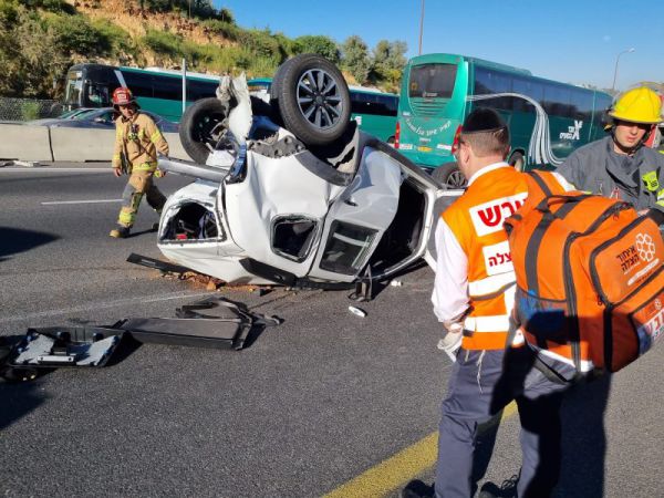 תאונה קשה נוספת: שישה פצועים, בהם נערה בת 12
