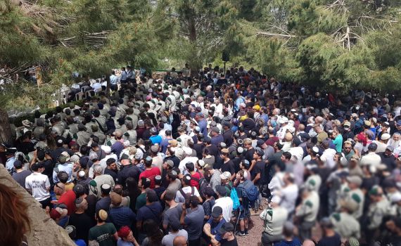 תמונה: אלפים מלווים את לוחם הימ"מ נעם רז הי"ד