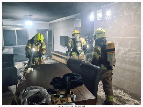 גבר חולץ במצב קשה משריפה בבאר שבע