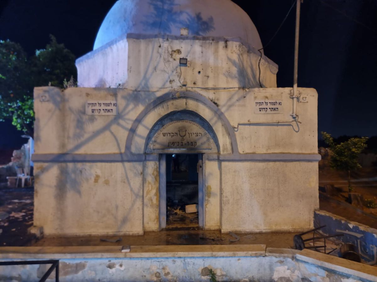 הצתת קבר בנימין: המשטרה עצרה חשוד יהודי