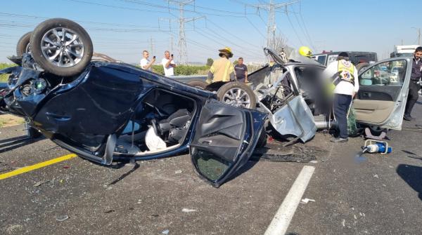 7 פצועים בתאונת דרכים קשה בכביש חוצה שומרון