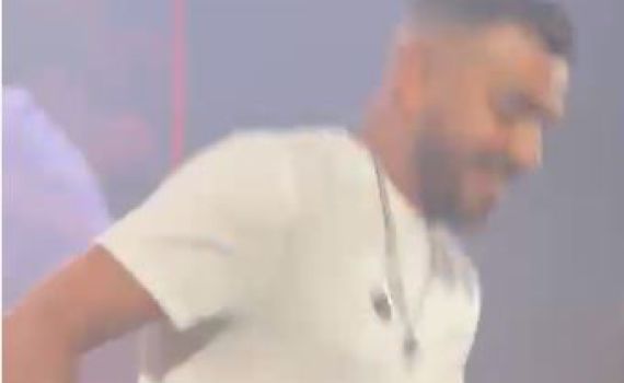 באמצע השיר: איתי לוי נפל מגובה של שני מטרים. צפו