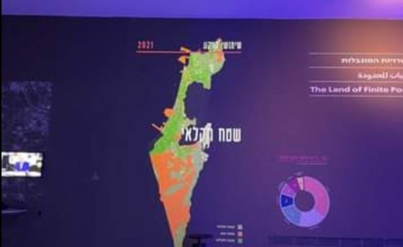 מוזיאון תל אביב מציג: מפת ישראל בלי יהודה ושומרון